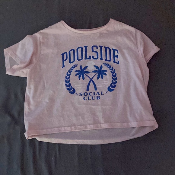 Pink and blue tee “Poolside” - Picture 1 of 3